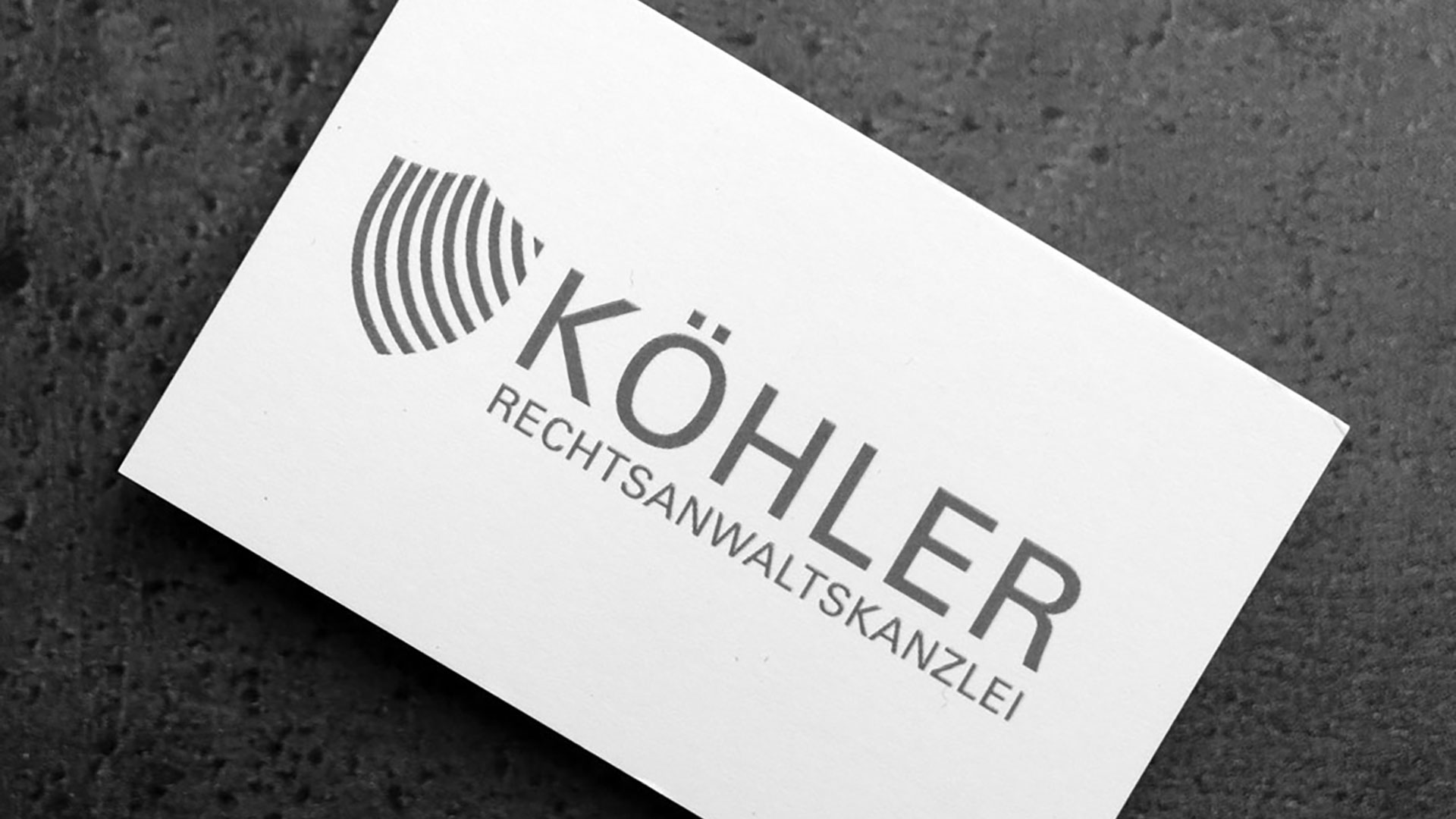 Rechtsanwaltskanzlei Köhler - Corporate Design & Geschäftsausstattung